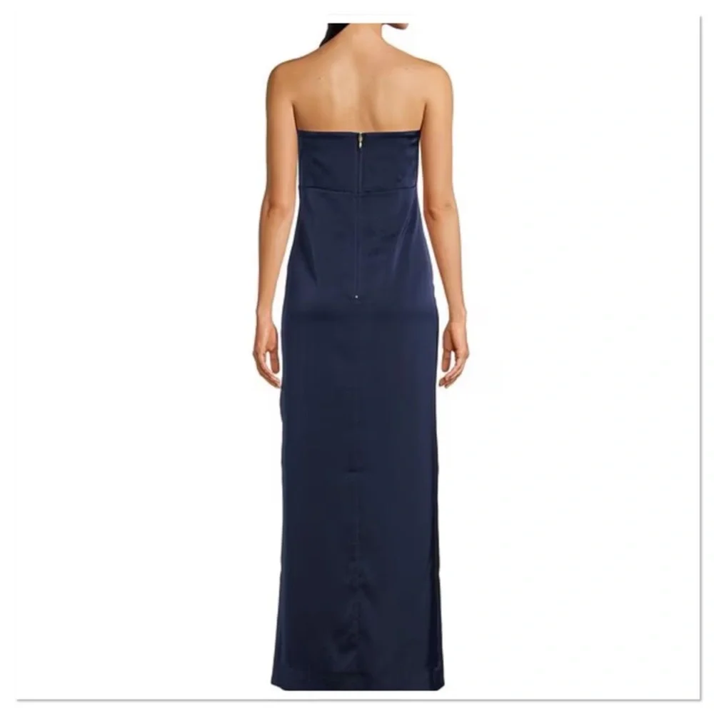 NWT Lilly Pulitzer Carlynn Satin Strapless Maxi Dress - Picture 3 of 11